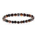 Bracelet extensible avec perles Oeil de tigre v&eacute;ritable diam&egrave;tre 60mm Artemare