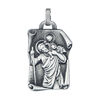 Pendentif en acier parchemin motif Saint Christophe