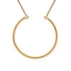 Collier charms en plaqu&eacute; or cercle GM 50+5cm