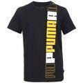 T-shirt enfant Puma TEE-SHIRT JUNIOR - BLACK-YELLOW SIZZLE - 128