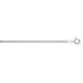 Cha&icirc;ne en argent rhodi&eacute; maille serr&eacute;e 2.1mm et longueur 42cm Artemare
