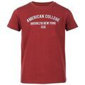 T-shirt enfant American College TEE-SHIRT BRODERIE - BURGUNDY - 12 ans