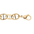 Bracelet en acier et PVD jaune grosse maille marine 21,5cm Artemare