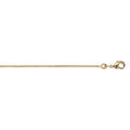 Chaine sur Artemare : Cha&icirc;ne en plaqu&eacute; or maille serr&eacute;e 1.2mm et longueur 42cm
