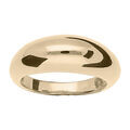 Bague en plaqu&eacute; or jonc lisse et bomb&eacute;
