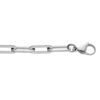 Bracelet en acier grande maille rectangulaire 21+1cm