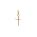 Pendentif en argent et dorure jaune petite croix plate