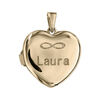 Pendentif en argent et dorure jaune cassolette coeur &agrave; graver 20mm (1 ou 2 photos droite et gauche)