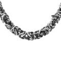 Chaine sur Artemare : Collier en acier patin&eacute; maille royale 50+5cm
