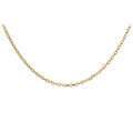 Cha&icirc;ne en acier et PVD jaune maille for&ccedil;at 3 mm longueur 50cm