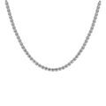 Collier en acier maille jaseron carr&eacute;e largeur 4mm longueur 70 cm Artemare