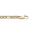 Chaine sur Artemare : Bracelet en acier et PVD jaune maille altern&eacute;e 1+3 - 5mm longueur 21cm