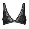 Triangles / Sans armatures Emporio Armani VICHY MESH LACE Noir Grenoble