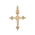 Pendentifs sur Artemare : Pendentif en plaqu&eacute; or croix de Savoie petit mod&egrave;le motif recto/verso