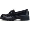 Mocassins Gabor Mocassins en velours/vernis &agrave; talon d&eacute;croch&eacute; Noir