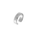 Anneau manchette en argent rhodi&eacute; lisse 9mm largeur 3mm (&agrave; l'unit&eacute;)