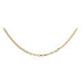 Chaine sur Artemare : Cha&icirc;ne en acier et PVD jaune maille for&ccedil;at en 3 mm longueur 45cm