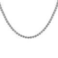 Chaine sur Artemare : Collier en acier maille jaseron carr&eacute;e largeur 4mm longueur 60 cm