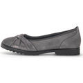 Ballerines Gabor Ballerines en velours &agrave; talon d&eacute;croch&eacute; Gris