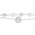 Bracelet en acier 2 rangs avec pastilles arbre de vie 17+3cm Artemare