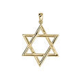 Pendentifs sur Artemare : Pendentif en vermeil &eacute;toile de david