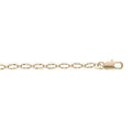 Bracelet en plaqu&eacute; or maillons ovales ajour&eacute;s diamant&eacute;s 16+3cm