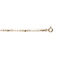 Chaine sur Artemare : Cha&icirc;ne de cheville en plaqu&eacute; or plaquettes et boules 23+2cm