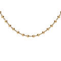 Colliers sur Artemare : Collier en argent et dorure jaune cha&icirc;ne avec boules lisses 40+5cm
