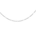 Colliers sur Artemare : Collier Sautoir en argent rhodi&eacute; cha&icirc;ne avec olives couleur blanche 60+10cm