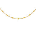 Colliers sur Artemare : Collier en argent et dorure jaune cha&icirc;ne avec olives couleur jaune tansparent 40+5cm