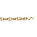 Bracelets sur Artemare : Bracelet en plaqu&eacute; or maillons entremel&eacute;s cisel&eacute;s 16+3cm