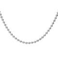 Collier en argent rhodi&eacute; cha&icirc;ne boules 2.2mm longueur 60cm Artemare