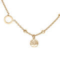 Colliers sur Artemare : Collier en argent et dorure jaune boules avec 1 cercle et pampille arbre de vie 42+3cm