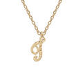 Colliers sur Artemare : Collier en argent et dorure jaune cha&icirc;ne avec pendentif lettre anglaise T diamant&eacute; 40+4cm