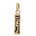 Pendentifs sur Artemare : Pendentif en plaqu&eacute; or Tiki 13mm tendresse amour fond noir
