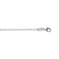 Bracelet en argent rhodi&eacute; cha&icirc;ne maille rectangulaire longueur 16+3cm Artemare