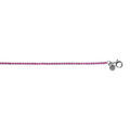 Bracelet en argent rhodi&eacute; rivi&egrave;re d'oxydes roses sertis diam&egrave;tre 2.5mm longueur 16+3cm Artemare