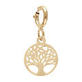 Pendentif Charms en argent et dorure jaune pampille arbre de vie suspendue sur fermoir anneau ressort Artemare
