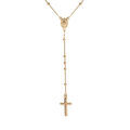 Collier en argent dorure jaune chapelet 47cm