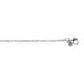 Bracelet en argent rhodi&eacute; riviere d'oxydes blanc sertis diam&egrave;tre 2.5mm 16+3cm