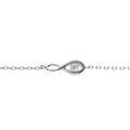 Bracelet en argent rhodi&eacute; motif infini oxyde blanc 16+2cm Artemare