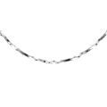 Chaine sur Artemare : Cha&icirc;ne en argent rhodi&eacute; torsade diamant&eacute; &eacute;paisseur 0.6mm longueur 38cm