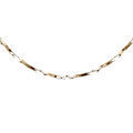Chaine sur Artemare : Cha&icirc;ne en argent et dorure jaune torsade diamant&eacute; &eacute;paisseur 0.6mm longueur 38cm
