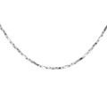 Chaine sur Artemare : Cha&icirc;ne en argent rhodi&eacute; torsade diamant&eacute; &eacute;paisseur 0.6mm longueur 40cm