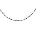 Cha&icirc;ne en argent rhodi&eacute; torsade diamant&eacute; &eacute;paisseur 0.6mm longueur 42cm Artemare