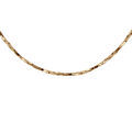 Chaine sur Artemare : Cha&icirc;ne en argent et dorure jaune torsade diamant&eacute; &eacute;paisseur 0.6mm longueur 42cm