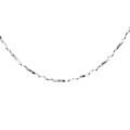 Chaine sur Artemare : Cha&icirc;ne en argent rhodi&eacute; torsade diamant&eacute; &eacute;paisseur 0.6mm longueur 45cm