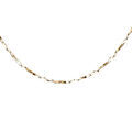 Cha&icirc;ne en argent et dorure jaune torsade diamant&eacute; &eacute;paisseur 0.6mm longueur 45cm Artemare