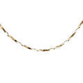 Cha&icirc;ne en argent et dorure jaune torsade diamant&eacute; &eacute;paisseur 0.8mm longueur 38cm