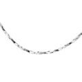Cha&icirc;ne en argent rhodi&eacute; torsade diamant&eacute; &eacute;paisseur 0.8mm longueur 40cm